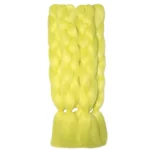 Yellow Green Glowing Braiding Hair Jumbo Braids Hair Extensions