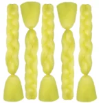 Yellow Green Glowing Braiding Hair Jumbo Braids Hair Extensions