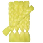 Yellow Green Glowing Braiding Hair Jumbo Braids Hair Extensions